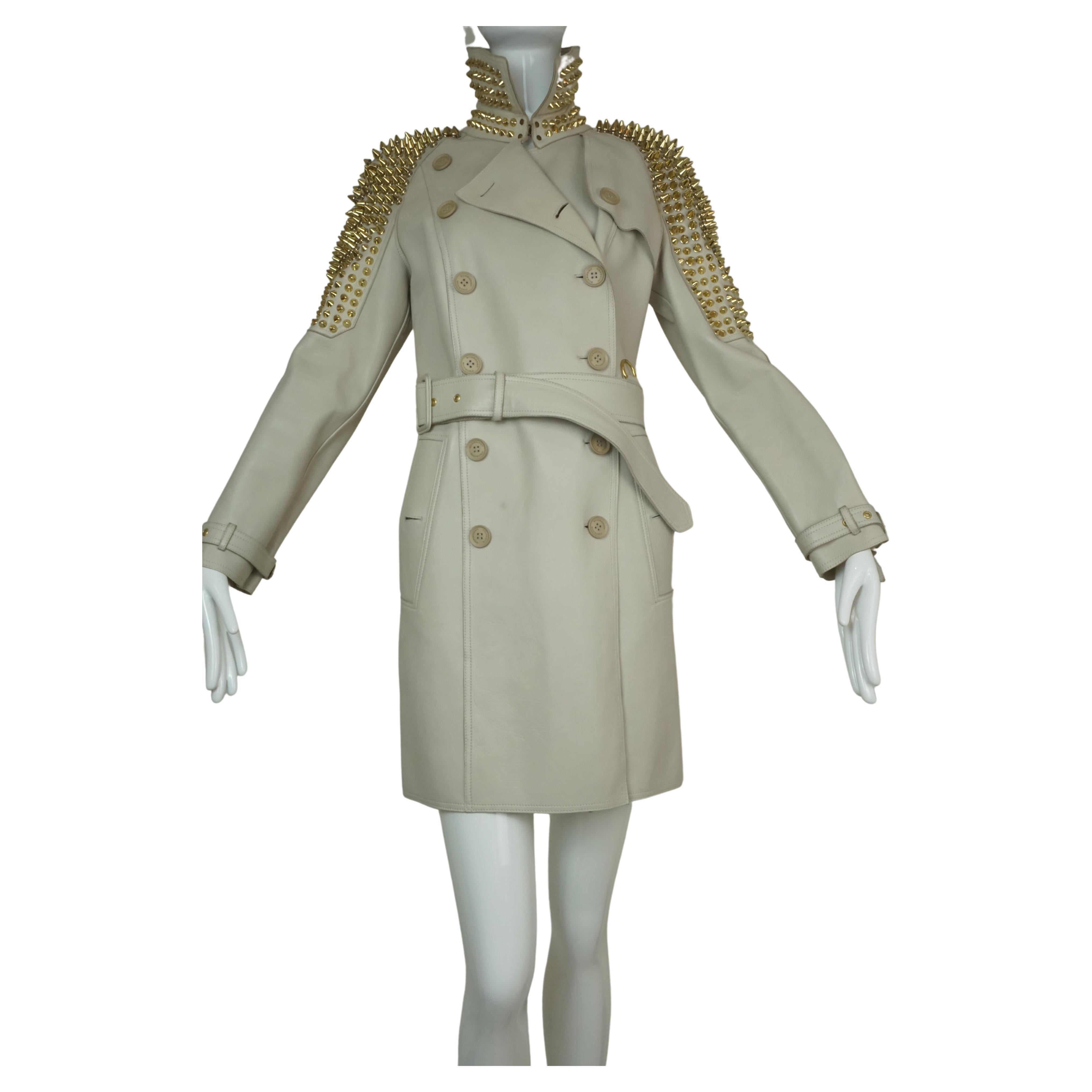 Burberry Studded Trench Coat - For Sale on 1stDibs