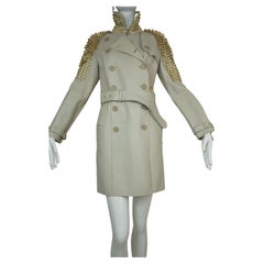 Burberry Prorsum Punk Collection Studded Leather Trench Coat