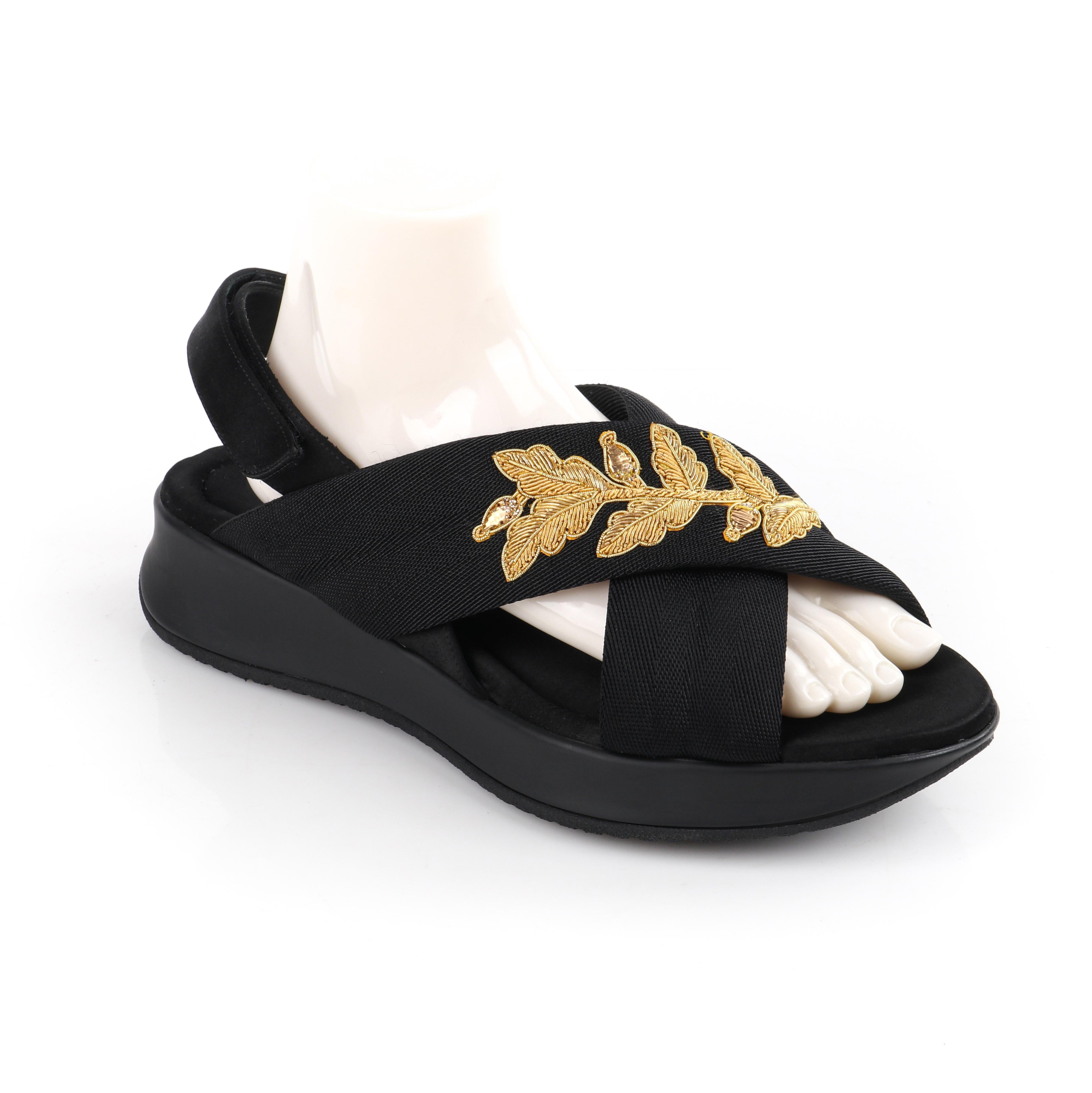 burberry embroidered sandals