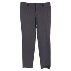 BURBERRY PRORSUM Size 32 Navy Blue Stripe Cotton Casual Pants