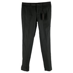 BURBERRY PRORSUM Taille 36 - Robe noire à fermeture éclair en polyester massif
