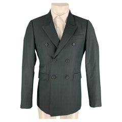 BURBERRY PRORSUM Size 36 Regular Green Mohair / Wool Sport Coat