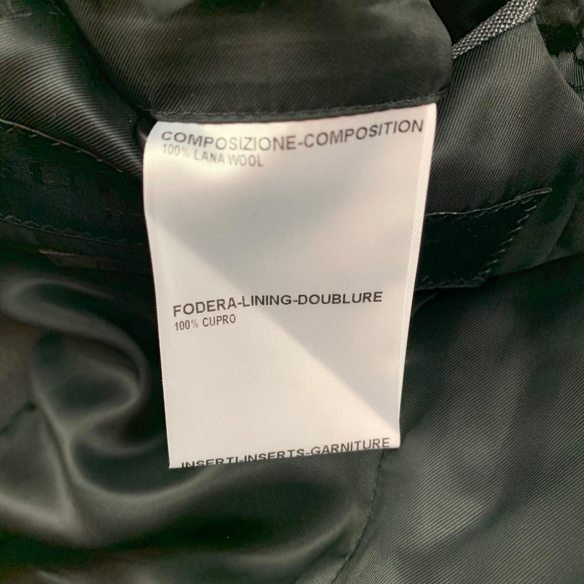 BURBERRY PRORSUM Größe 36 Schiefergrauer Wollmantel mit Spitzenrevers-Sportmantel im Angebot 1
