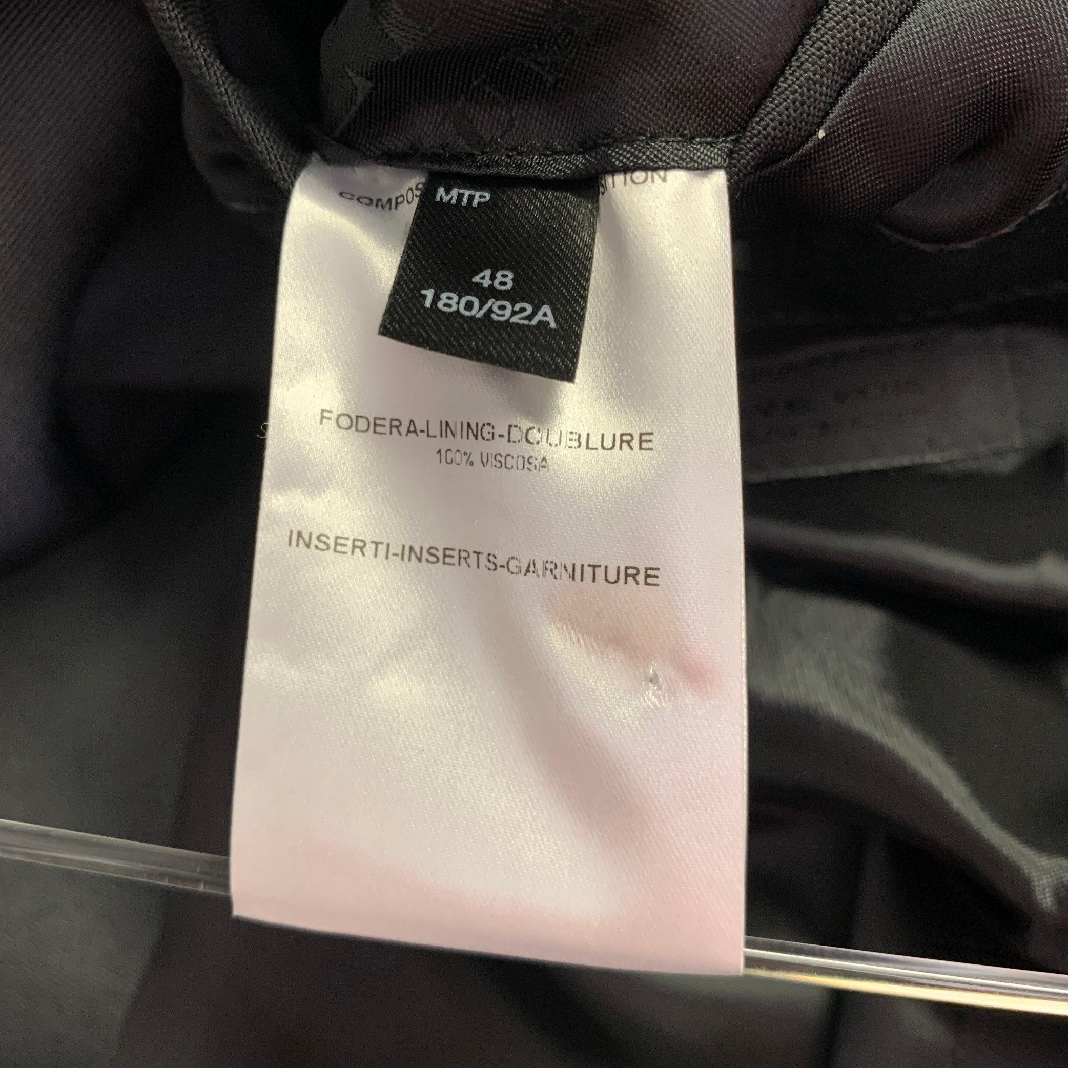 BURBERRY PRORSUM Größe 38 Schwarzer Sportmantel aus Wolle mit Neckholder und Revers im Angebot 4