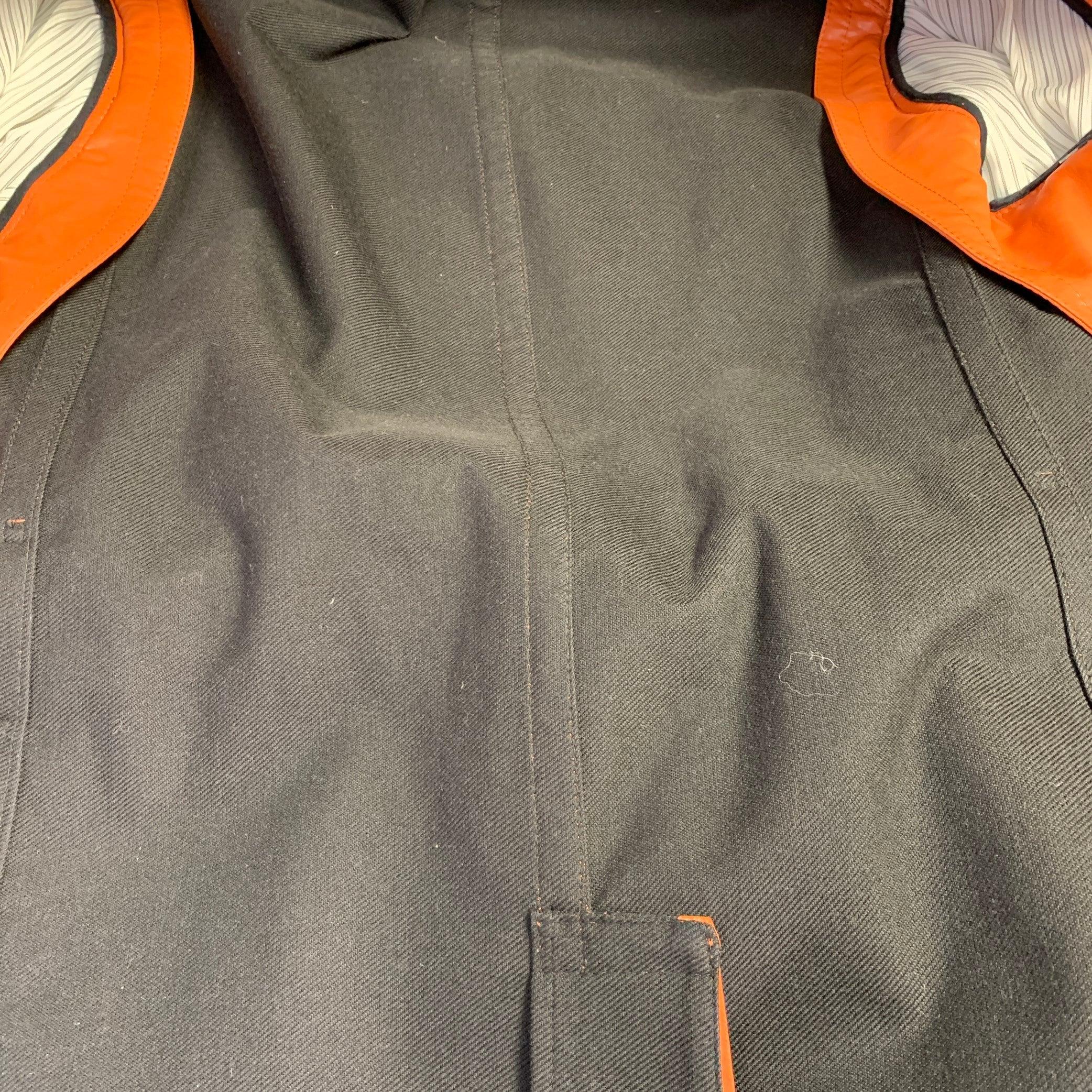Uomo Burberry Prorsum taglia 40 arancione in misto polietilene con cintura per la pioggia in vendita