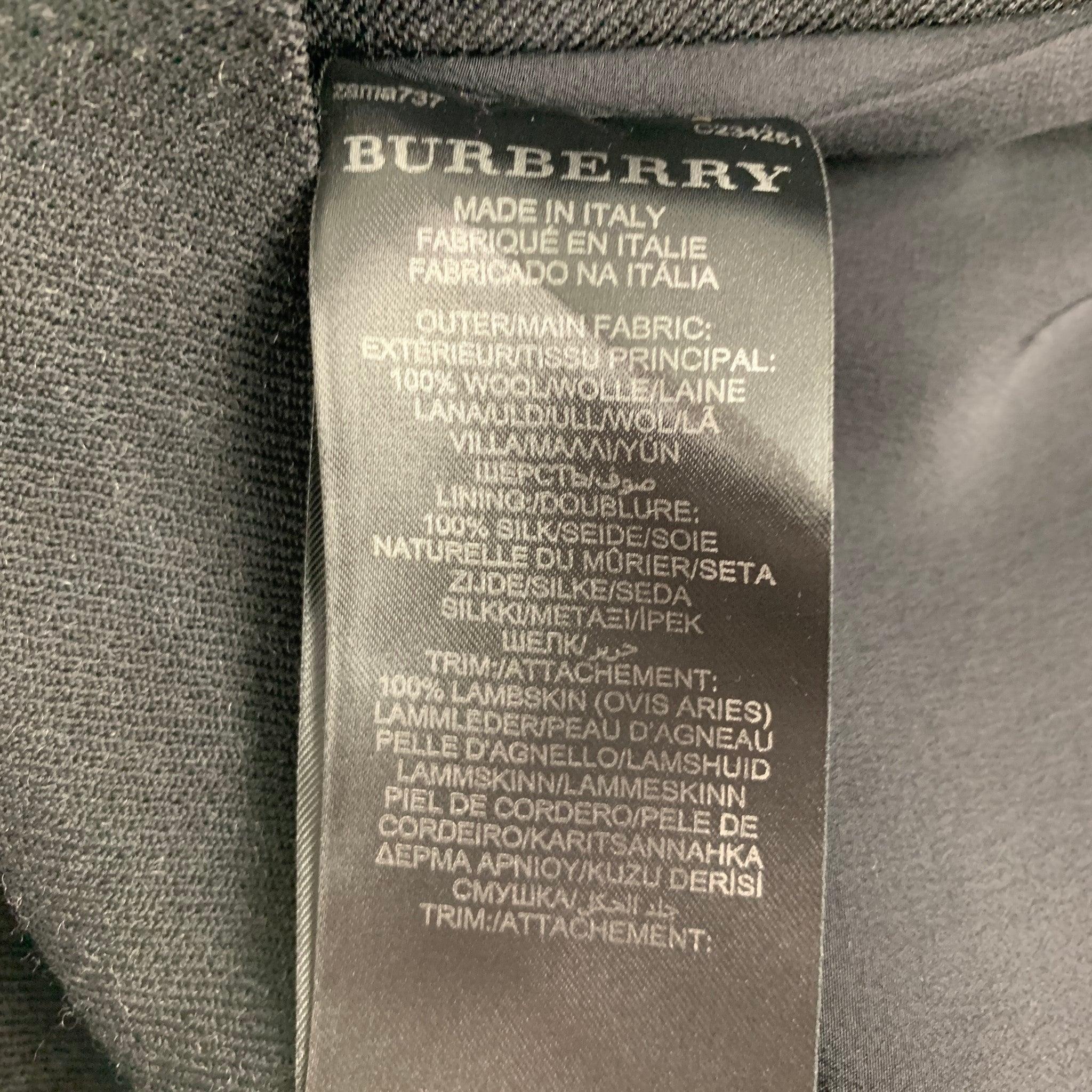 BURBERRY PRORSUM Size 6 Brown Beige Print Dress Top In Good Condition For Sale In San Francisco, CA