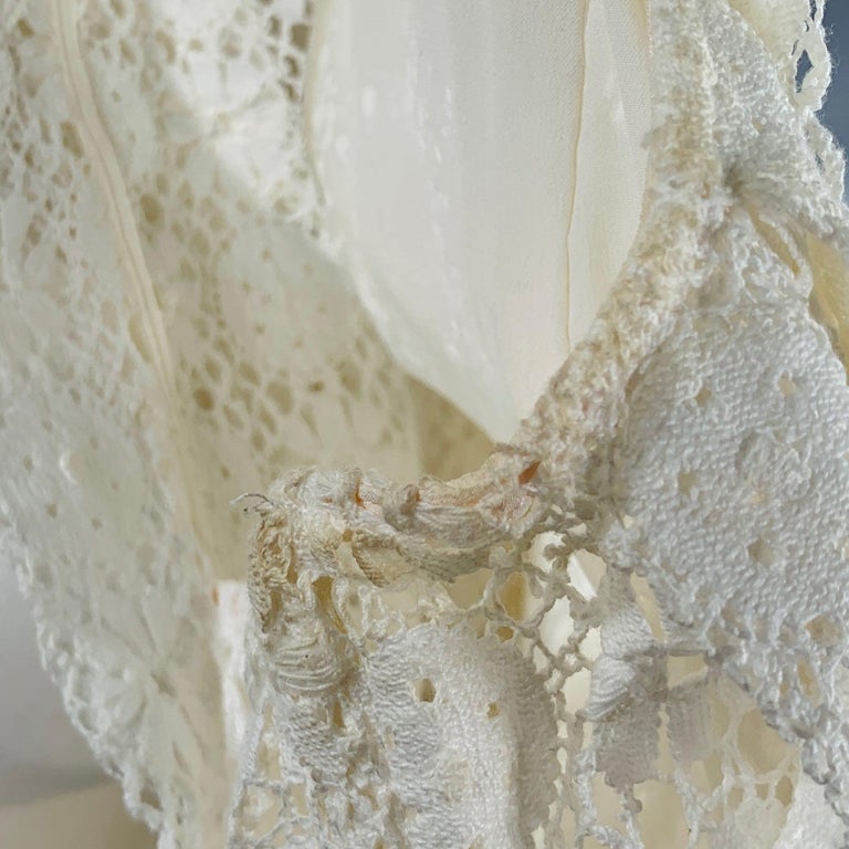 Burberry Prorsum Taglia Abito A-Line in cotone bianco crema in