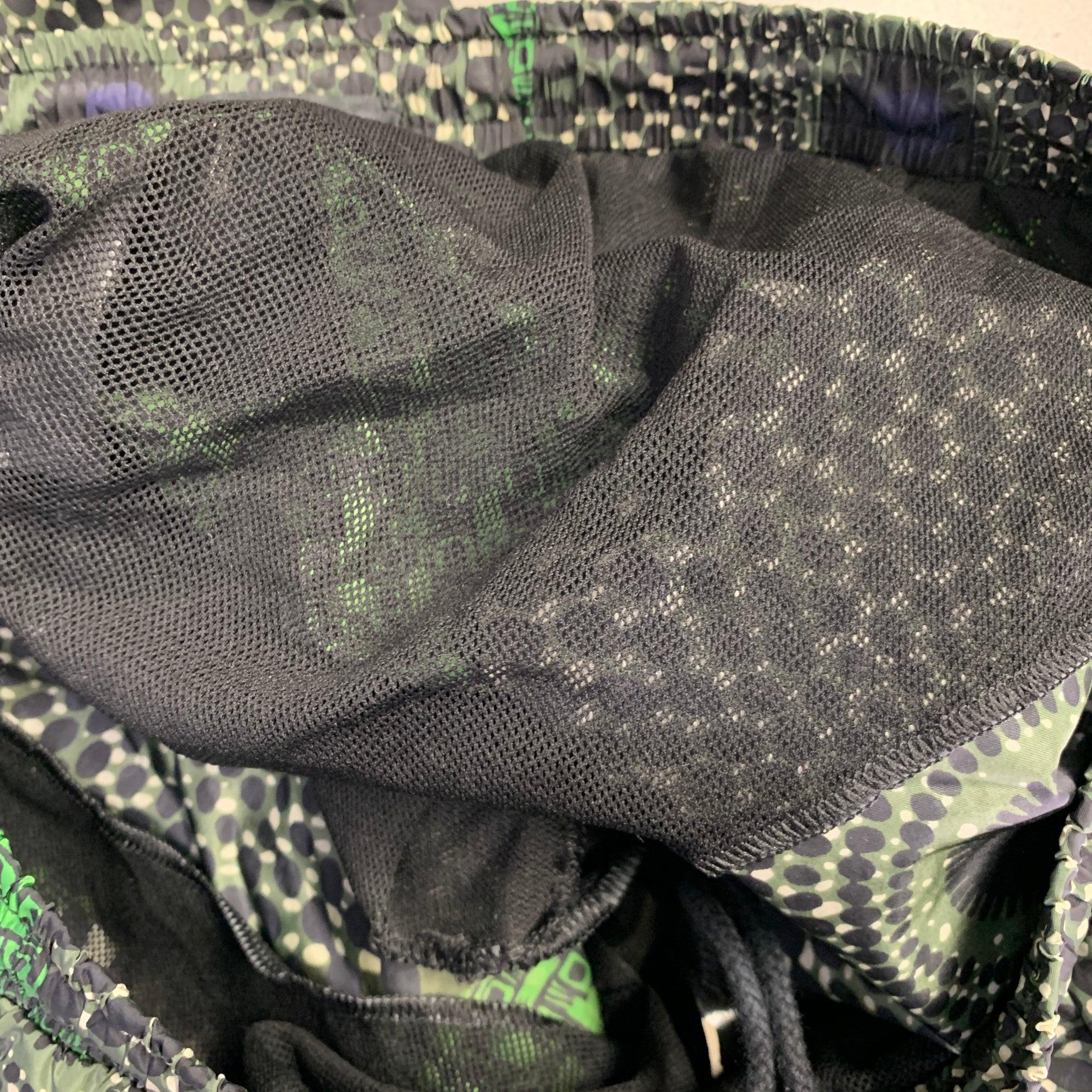 Uomo Burberry Prorsum Taglia S Greene & Greene Nero Astratto Coulisse Costume da Bagno in vendita
