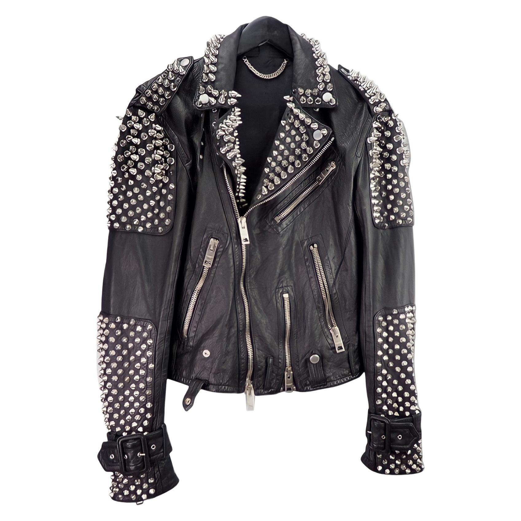 spike leather jacket