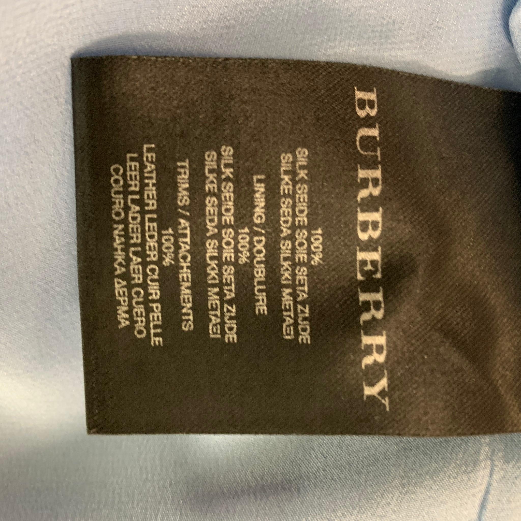 BURBERRY PRORSUM Spring 2011 Size 6 Silk Camouflage Leather Knee-Length Dress For Sale 2