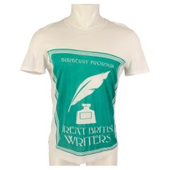 BURBERRY PRORSUM Spring 2015 Size S Great British Writers Cotton T-shirt