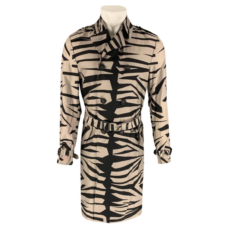 BURBERRY PRORSUM Spring-Summer 16 Size 38 Grey and Black Print 