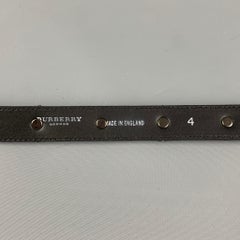 BURBERRY PRORSUM SS 08 Warrior Collection Size 4 Black Embellished Leather Belt