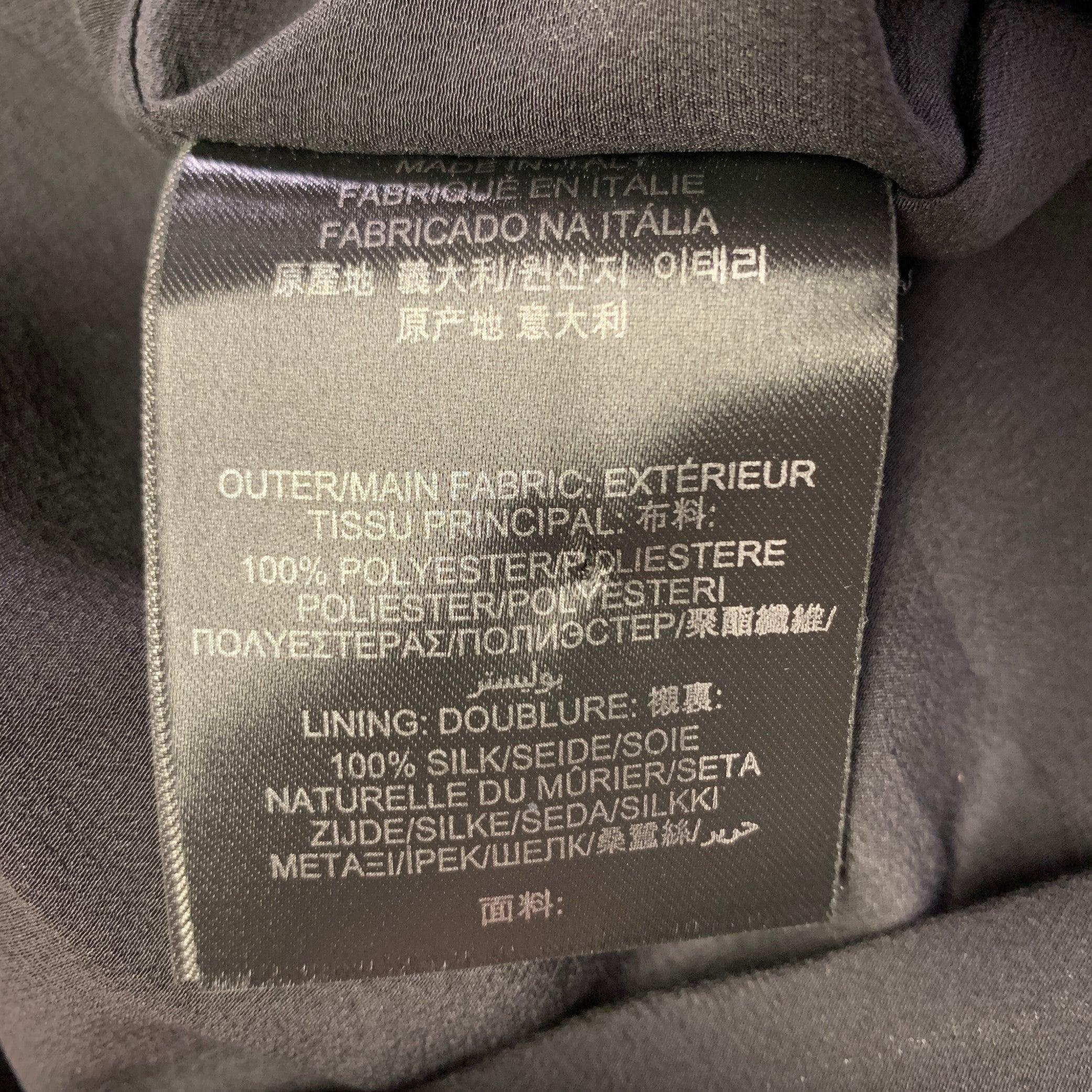 BURBERRY PRORSUM SS13 Size 8 Purple Multi Color Polyester Geometric Pencil Skirt In Excellent Condition For Sale In San Francisco, CA
