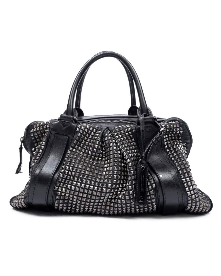 Burberry Prorsum SS2011 Studded Weekender Bag In Excellent Condition For Sale In Beverly Hills, CA