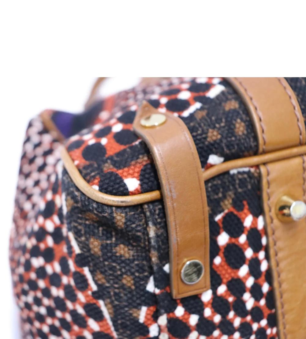 Burberry Prorsum Sac fourre-tout en toile et cuir Sunburst. en vente 2