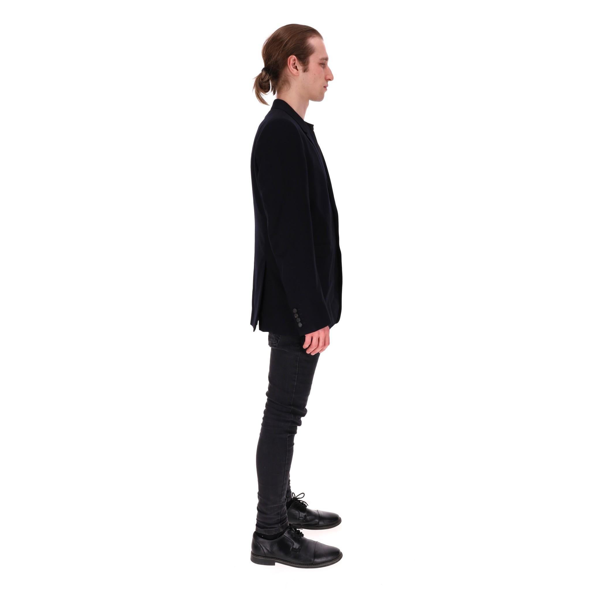 Black Burberry Prorsum Wool Jacket For Sale