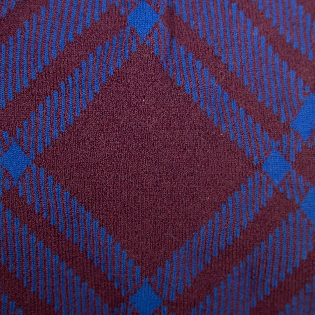 Women's Burberry Purple Check Wool Blend Tights Size M For Sale