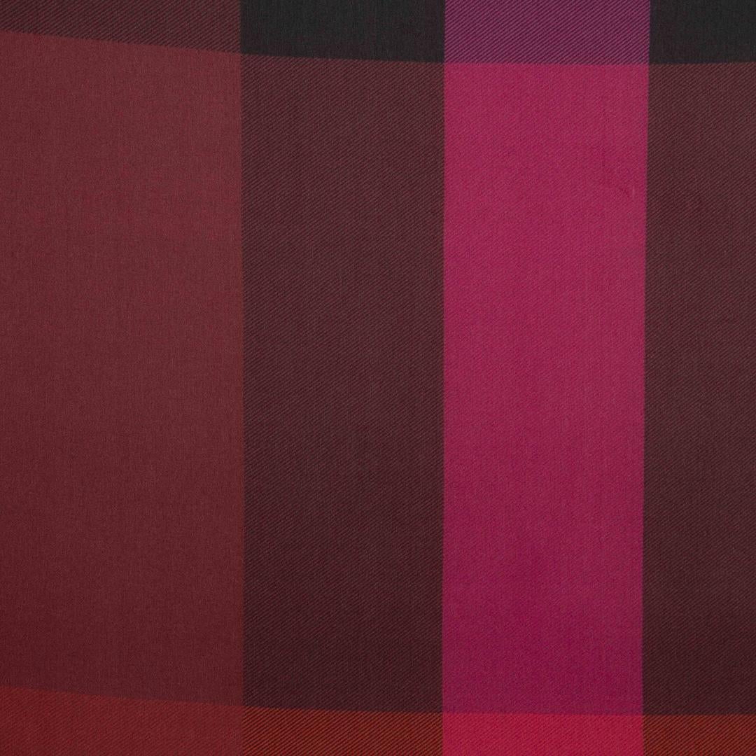 Burberry Purple Checkered Scarf In Good Condition In London, GB