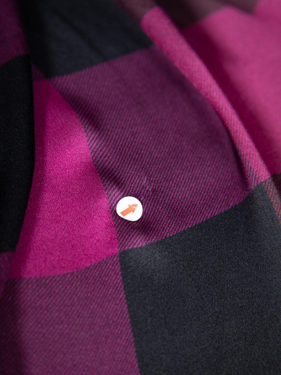 Burberry Purple Checkered Scarf 2