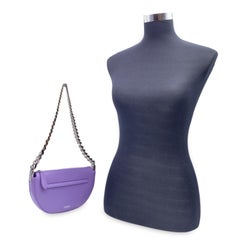 Burberry Purple Lillac Leather Mini Olympia Shoulder Bag