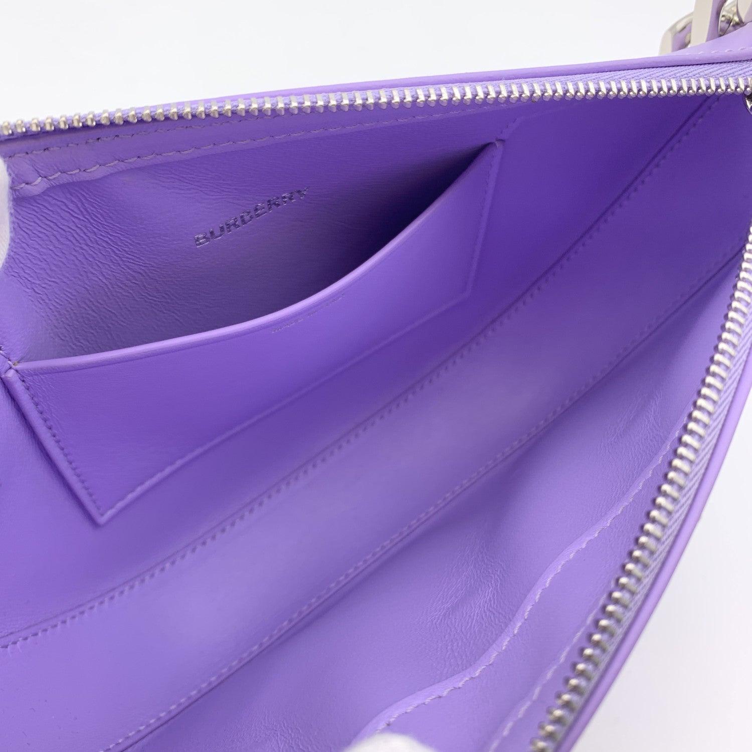 Burberry Purple Lillac Leather Mini Olympia Shoulder Bag 1