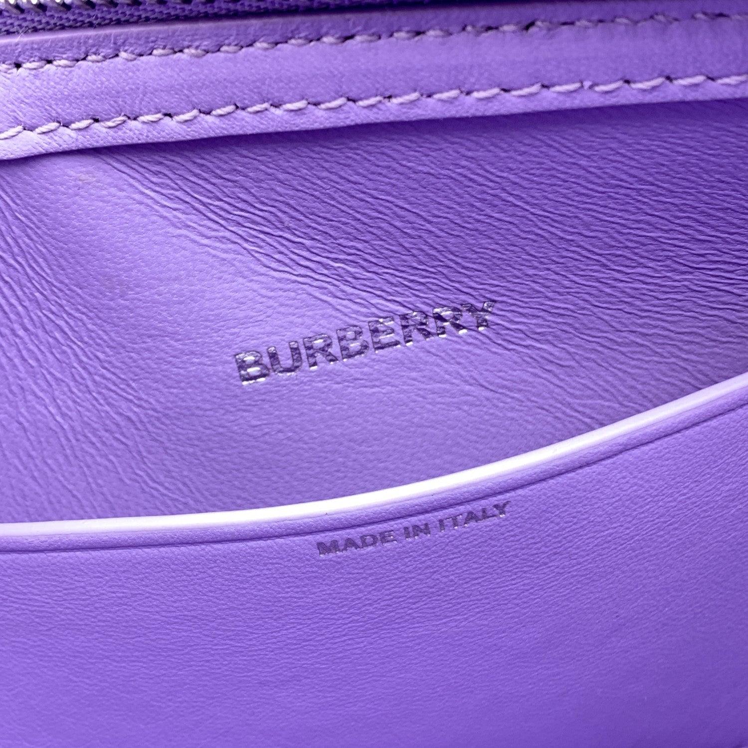 Burberry Purple Lillac Leather Mini Olympia Shoulder Bag 2