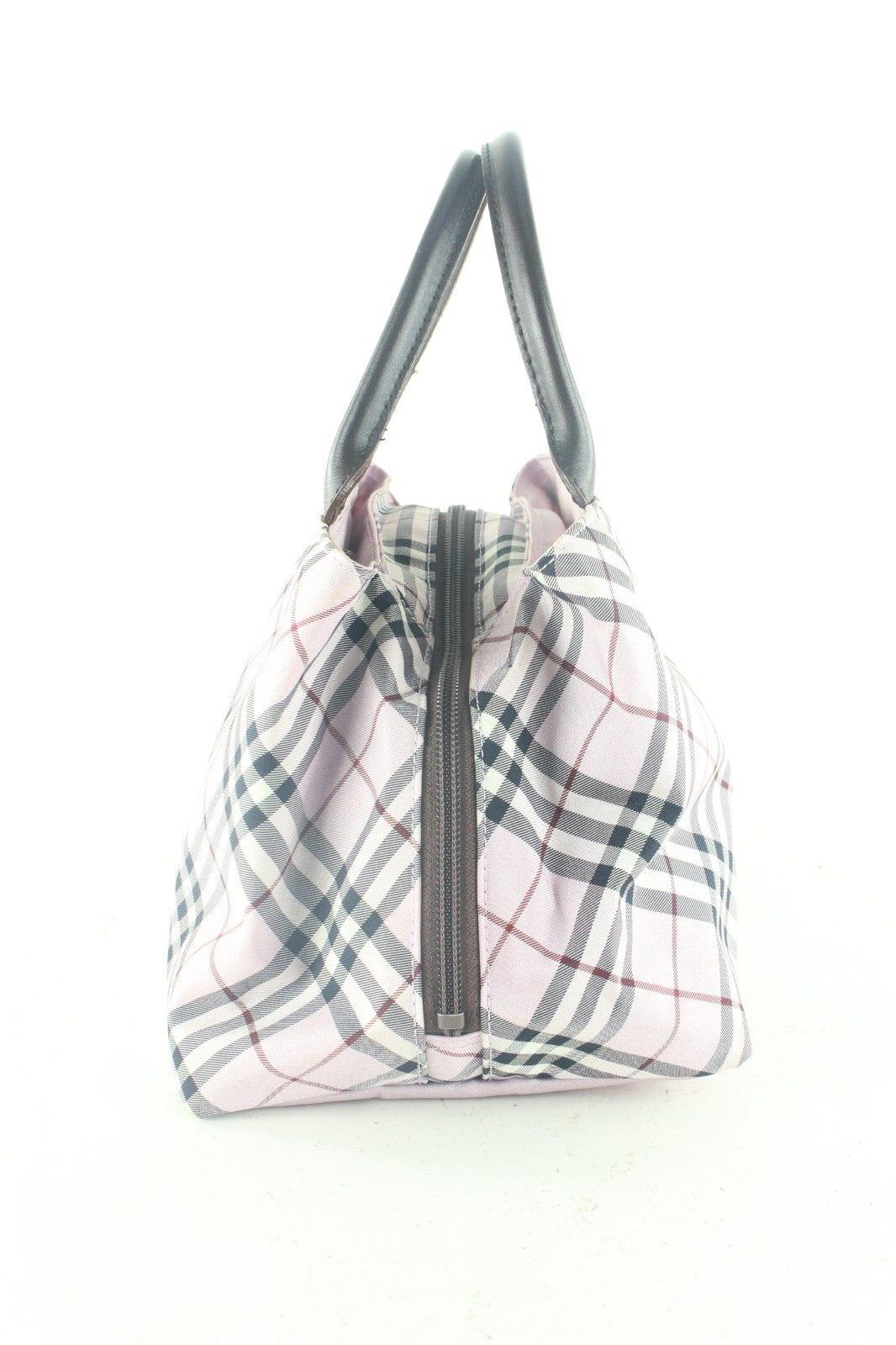 Women's Burberry Purple-Pink Nova Check Hand Bag 2BUR918K For Sale