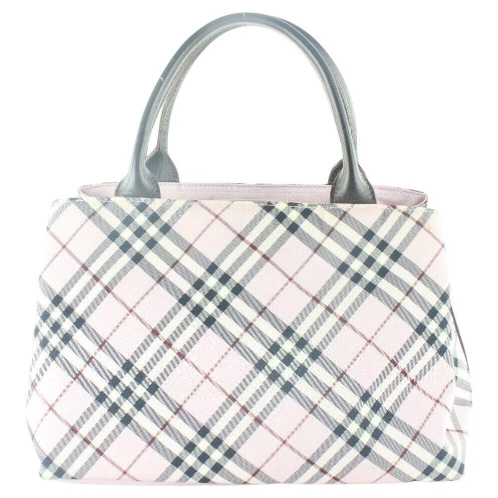 Burberry Purple-Pink Nova Check Hand Bag 2BUR918K For Sale