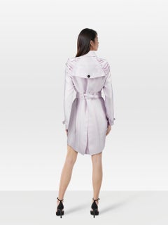 Burberry Purple Trench Coat Size M