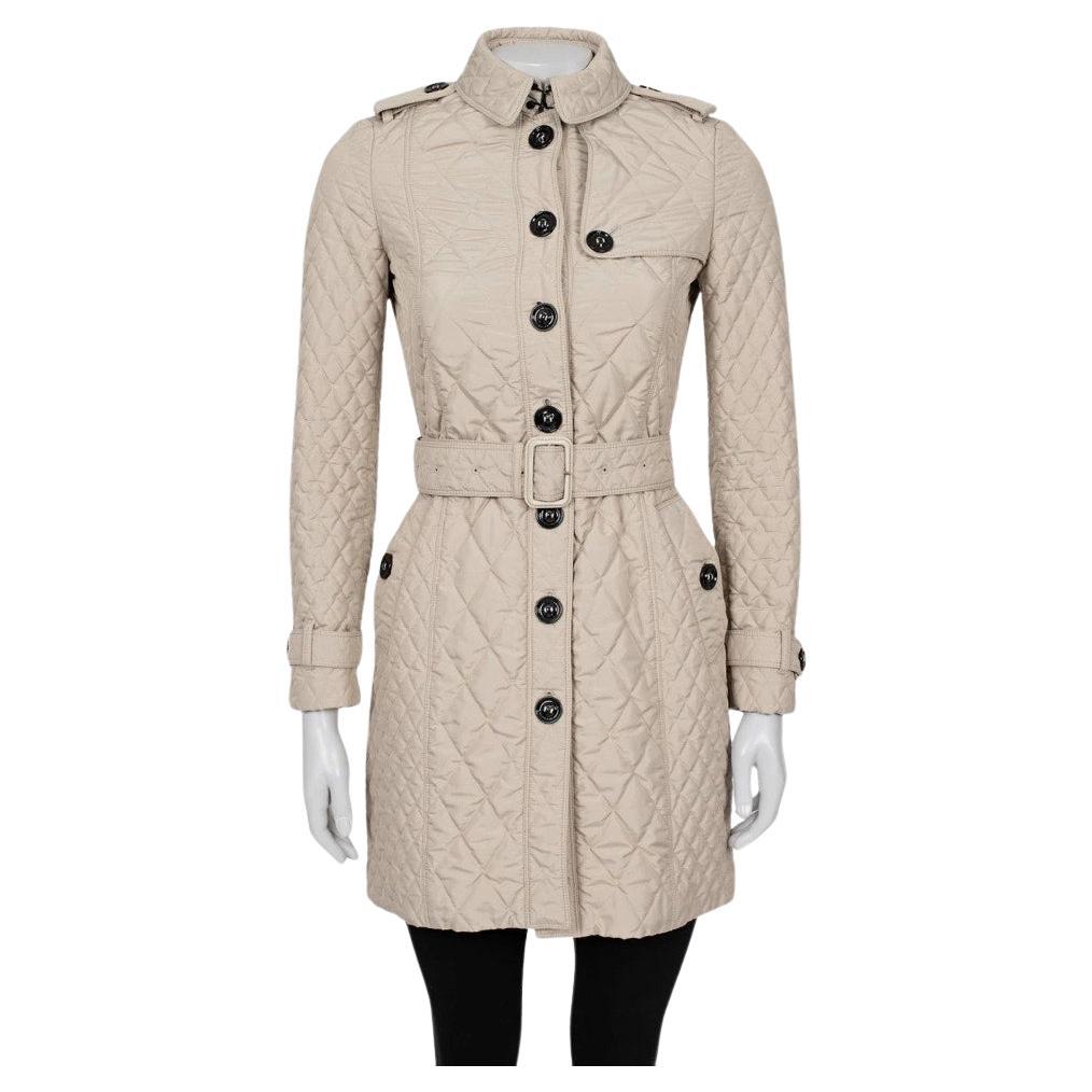 Burberry Quilted Trench Coat - Size XXS (IT36)