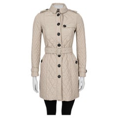 Burberry Quilted Trench Coat - Size XXS (IT36)