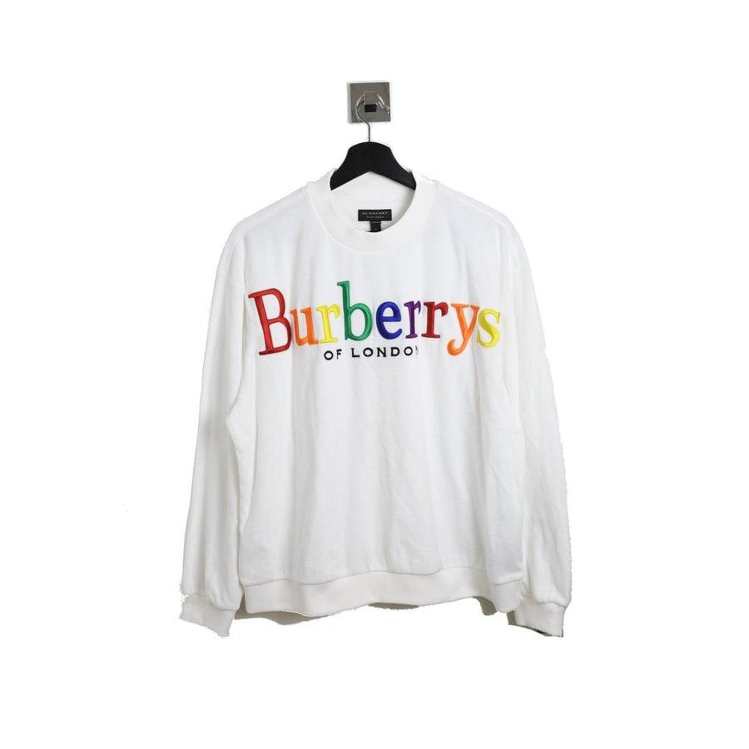 Burberry Rainbow Font Sweater White For Sale at 1stDibs