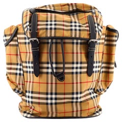 Burberry Ranger Backpack Vintage Check Nylon and Leather