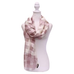 Burberry Rectangle Silk Check Scarf