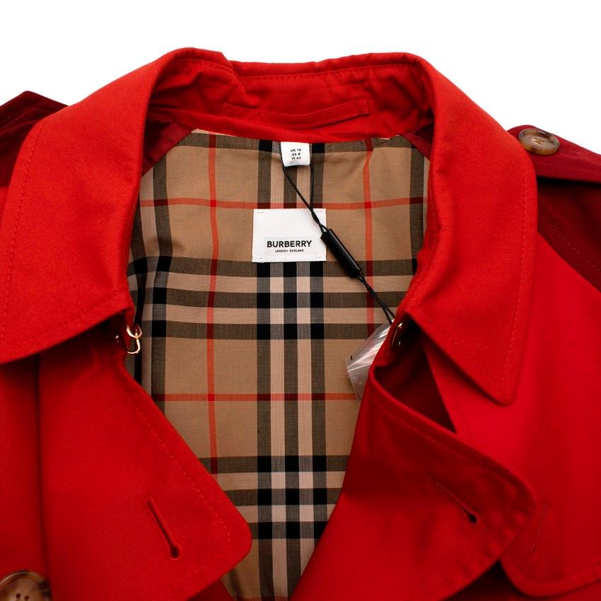burberry red trench coat