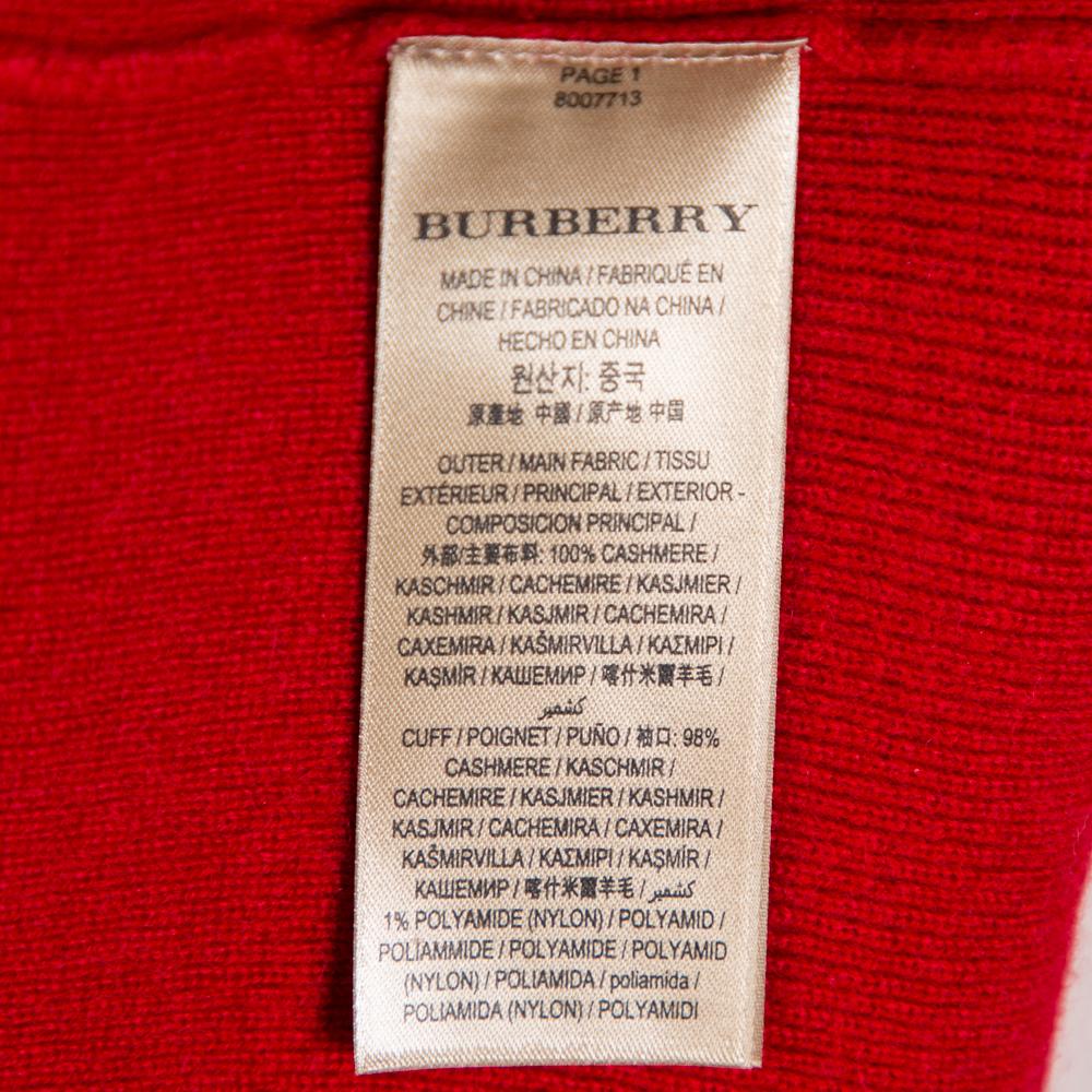 red burberry sweater