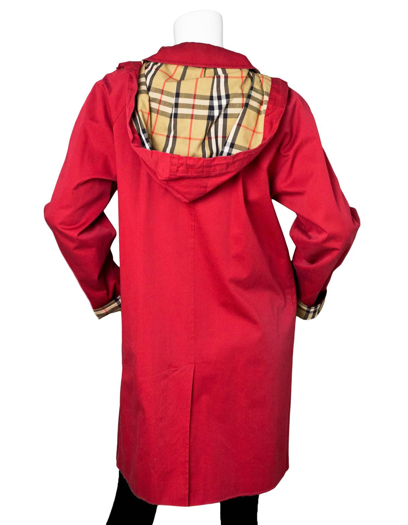 Burberry red raincoat new arrivals