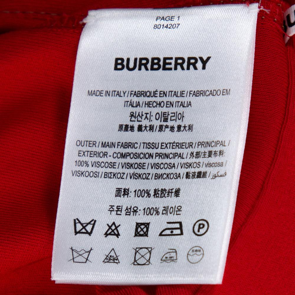 red burberry dress