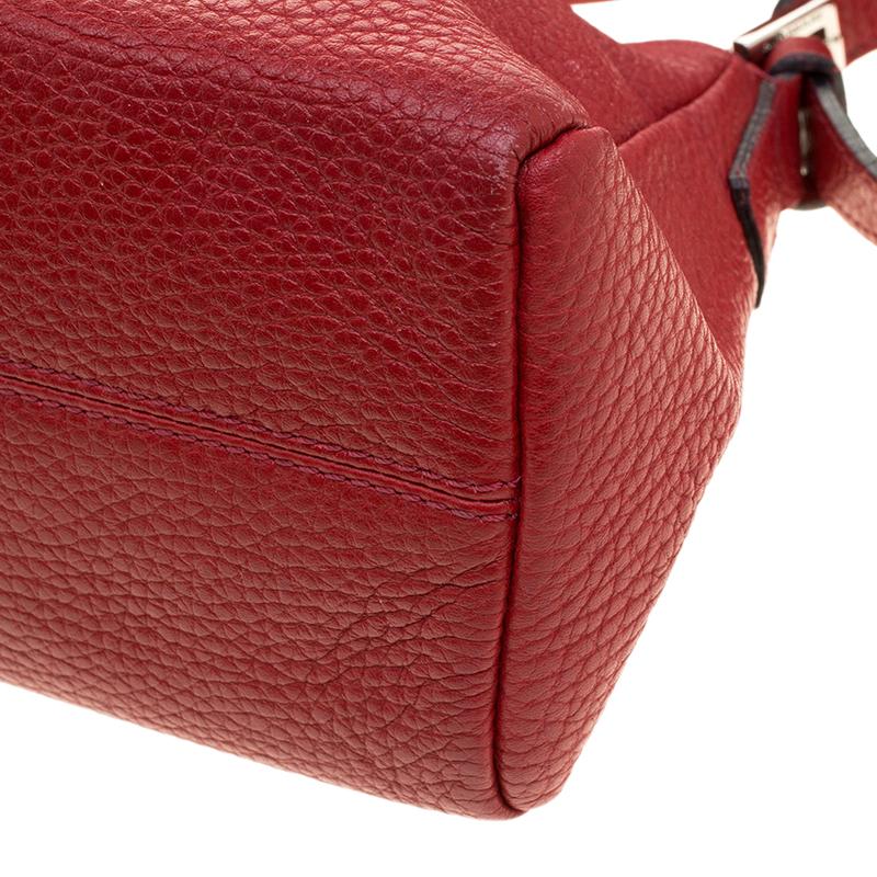 Burberry Red Leather Pochette Shoulder Bag 6