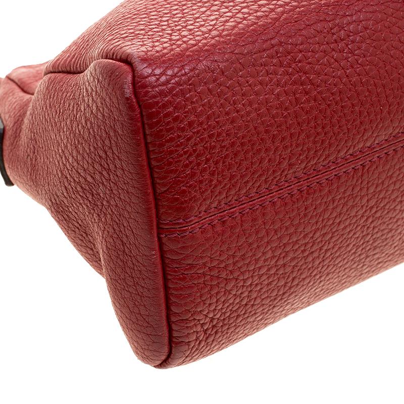 Burberry Red Leather Pochette Shoulder Bag 3