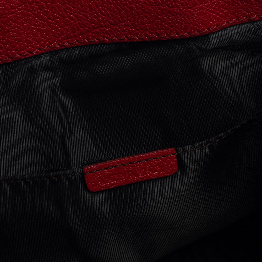 Burberry Red Leather Satchel 6