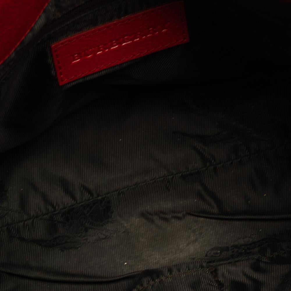 Burberry Red Leather Satchel 7