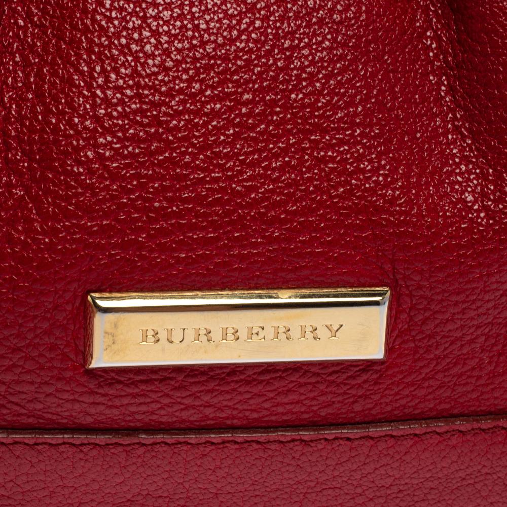 Burberry Red Leather Satchel 3