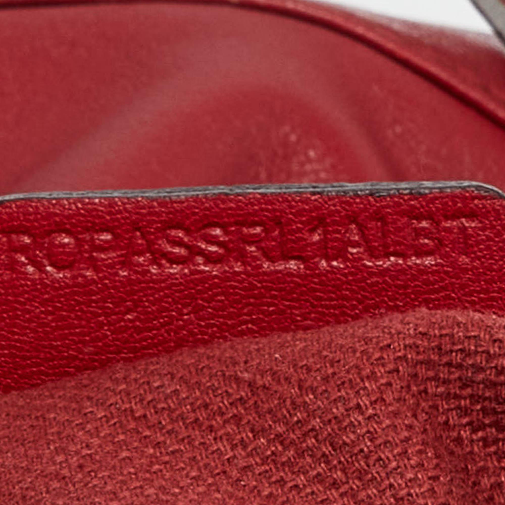Burberry Red Leather Small Canterbury Tote 6