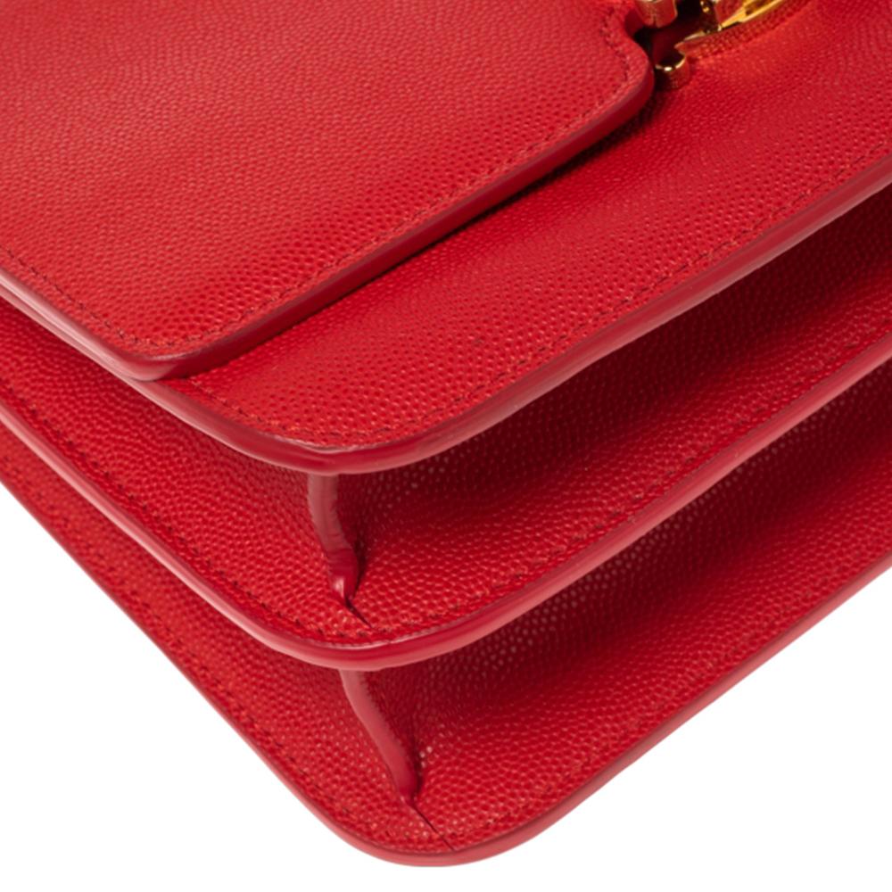 Women's Burberry Red Leather TB Crossbody Bag