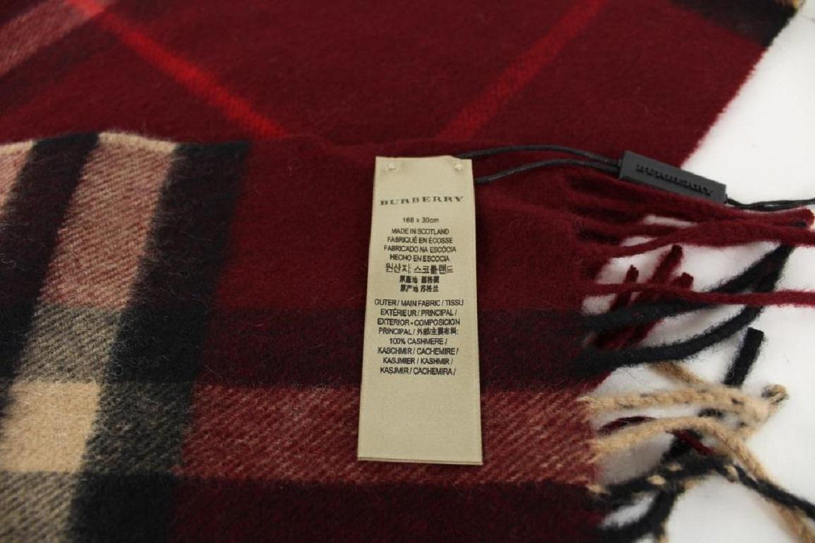 burberry beetroot scarf