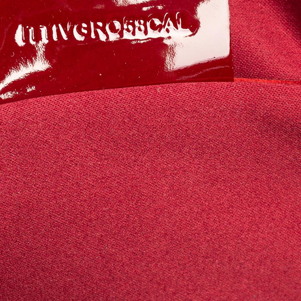 Rote gesteppte Herrentasche aus Lackleder von Burberry 8