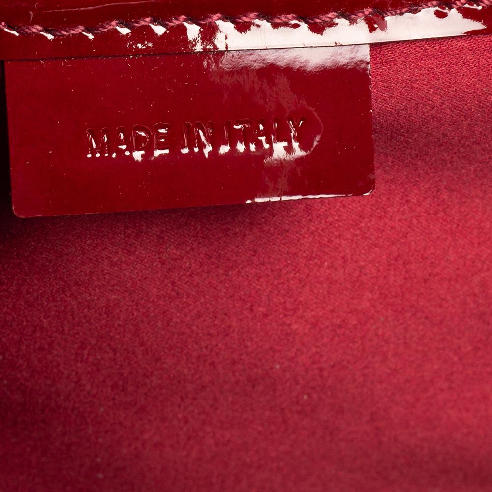 Rote gesteppte Herrentasche aus Lackleder von Burberry 5