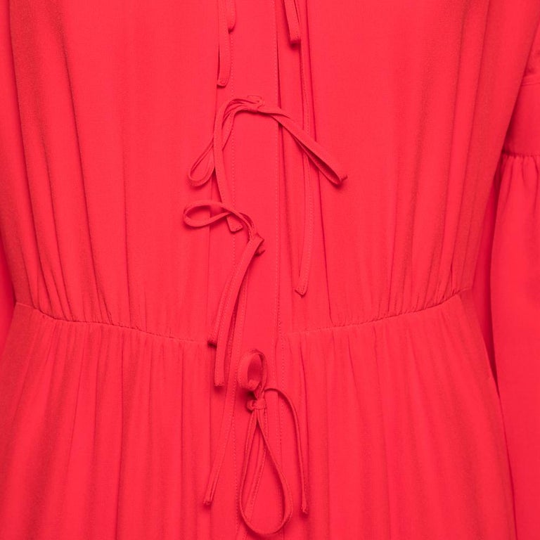 Chic Button-Down Maxi Dress-Red main image 1
